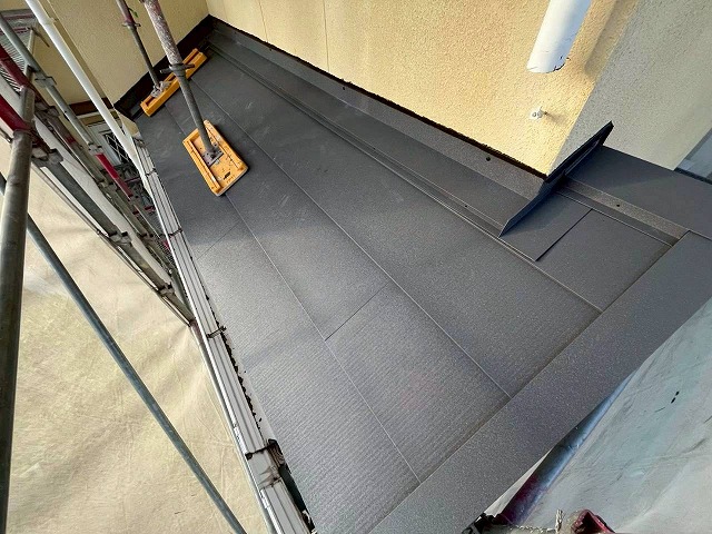 高砂市　下屋根の施工完了